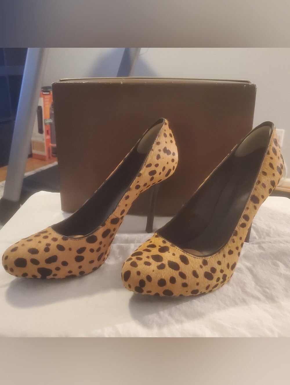 Tory Burch Cheetah Print Calf Hair Pumps